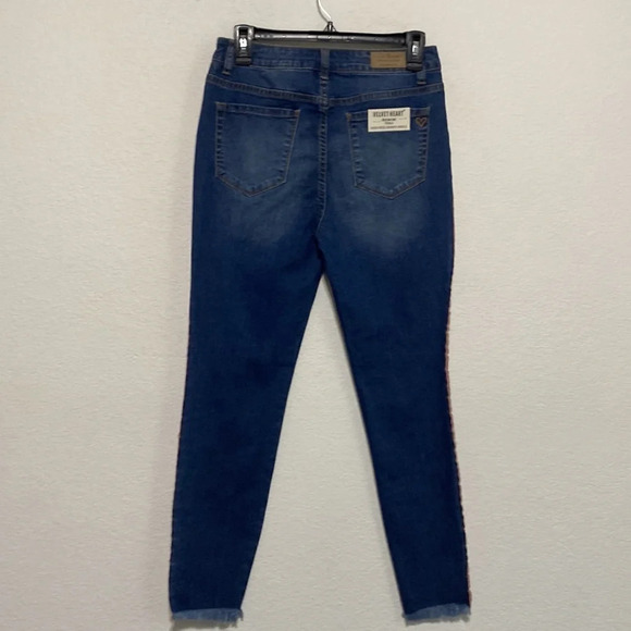 Velvet Heart NEW Trina High Rise Skinny Ankle Jean Pink Stripes Size 27 - Picture 9 of 13
